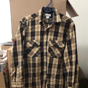 Vintage Carhartt Grunge Men's Button-Down Flannel Workshirt 1990s Medium